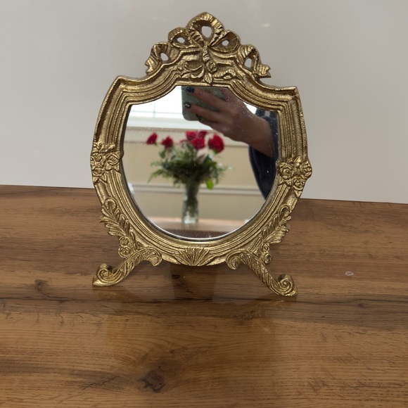 Other - Vintage Style Ornate Gold Table Mirror
